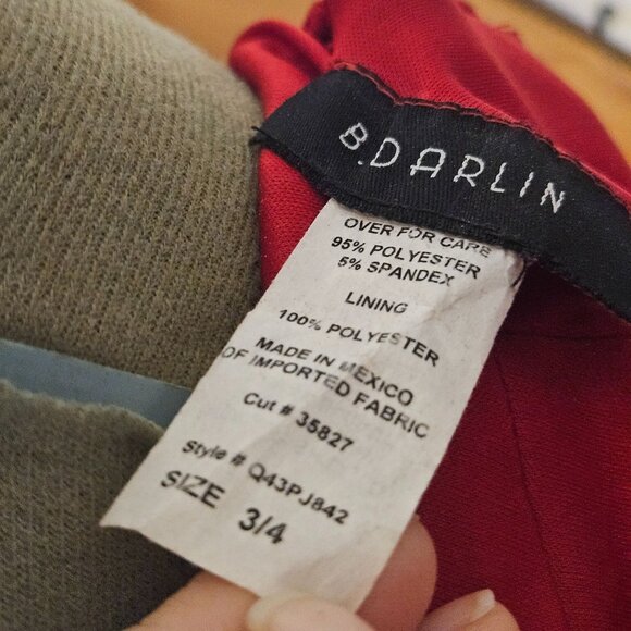 Womans  B. Darlin holiday festival babydoll racerback red sequin bodycon maxi - Picture 10 of 11